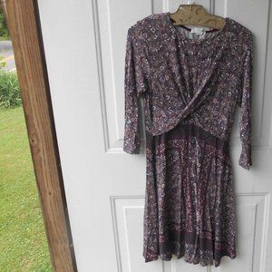 clover & scout floral tshirt dress M